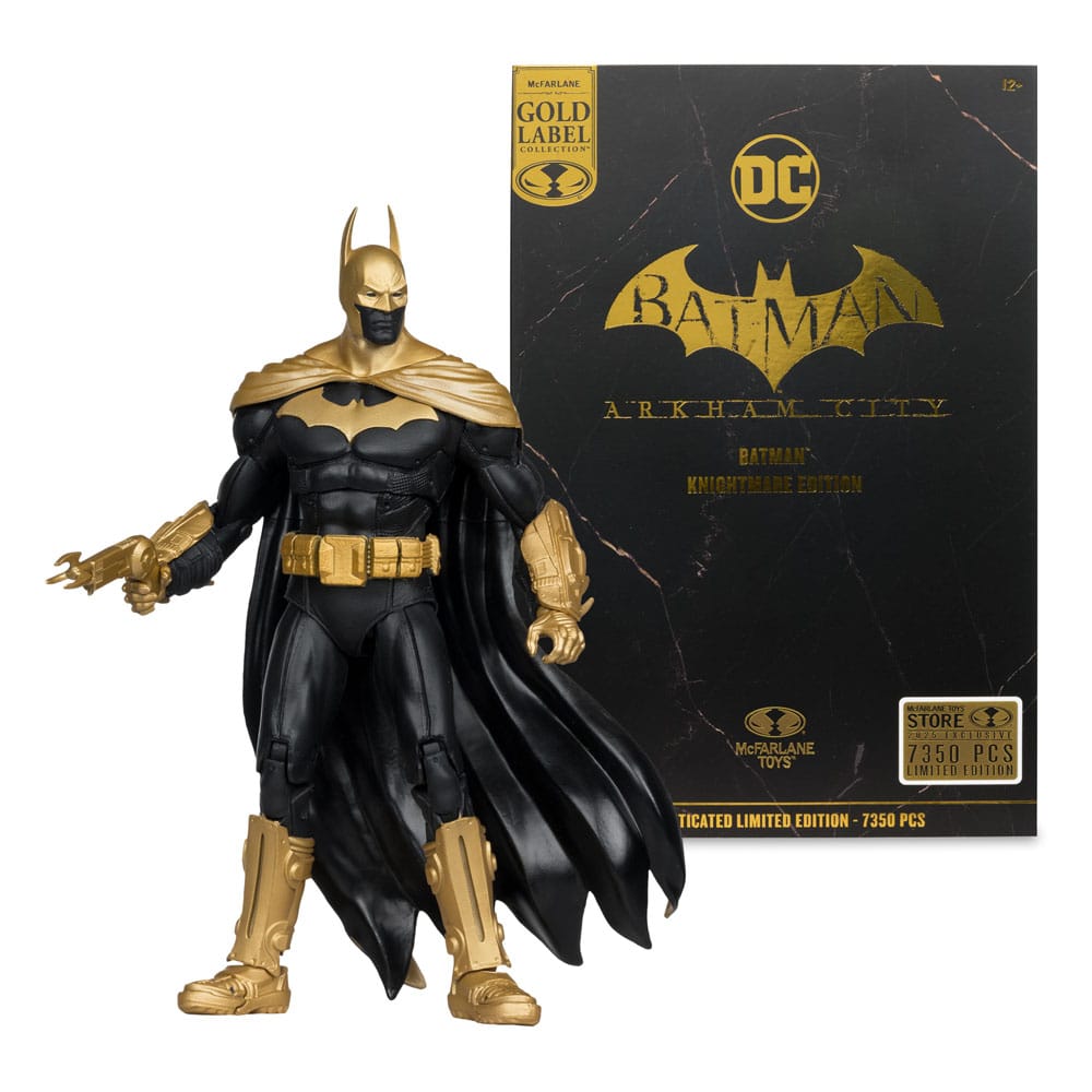 🧪 LAB | SU ORDINAZIONE DC Multiverse Action Figure Batman (Arkham City) Knightmare Edition (Gold Label) 19 cm