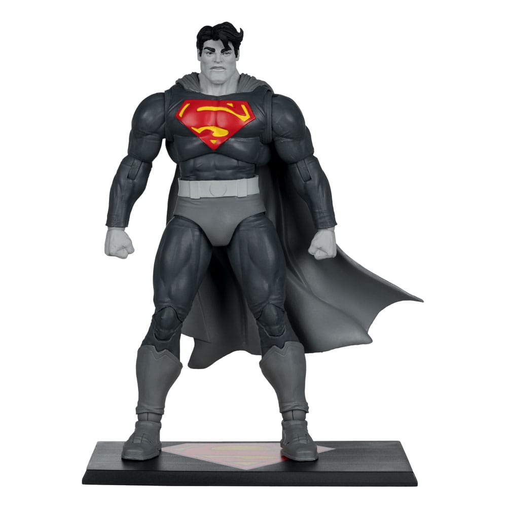 SU ORDINAZIONE DC Multiverse Action Figure Superman (The Dark Knight Returns) (Black & White Accent Edition) (Gold Label) 18 cm