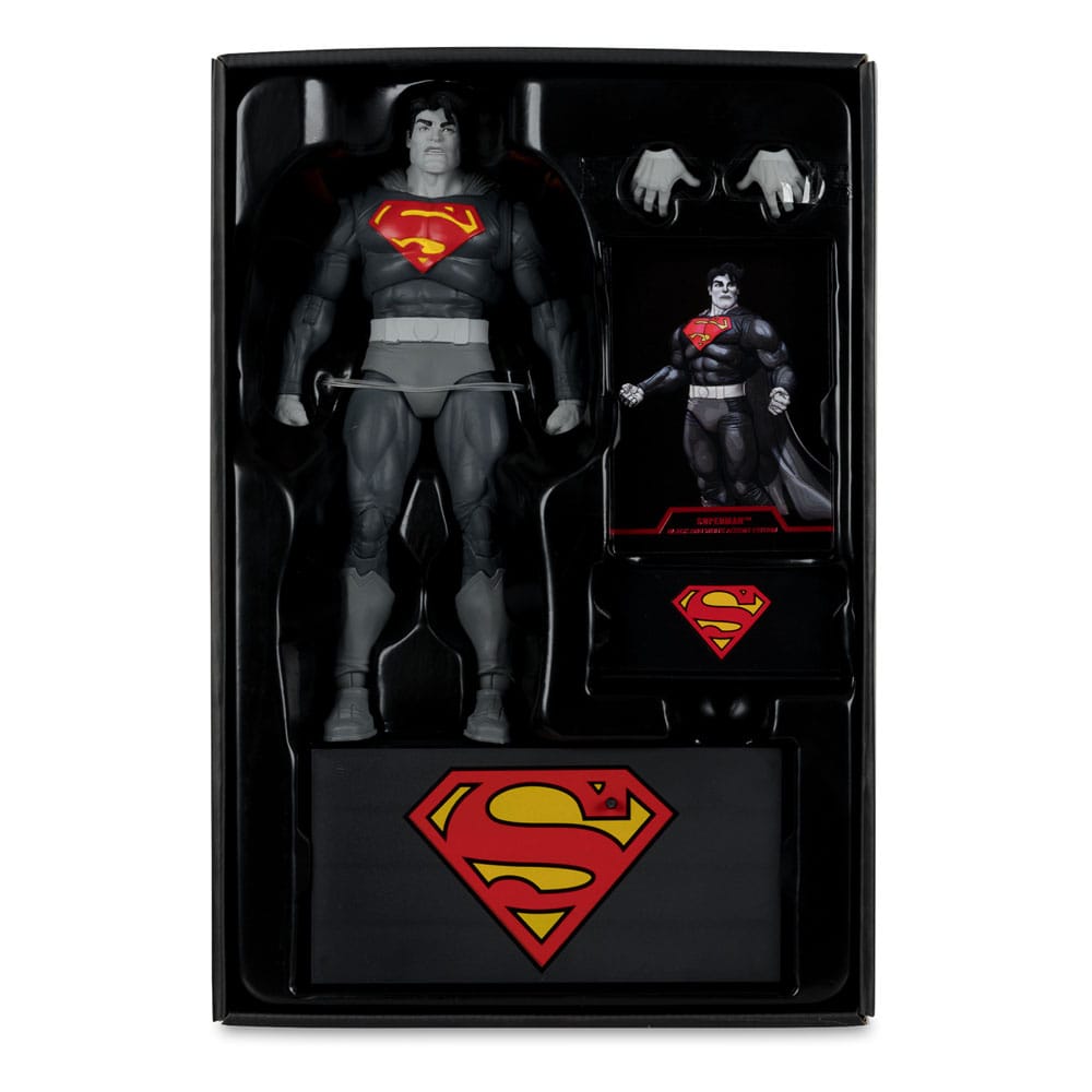 🧪 LAB | SU ORDINAZIONE DC Multiverse Action Figure Superman (The Dark Knight Returns) (Black & White Accent Edition) (Gold Label) 18 cm