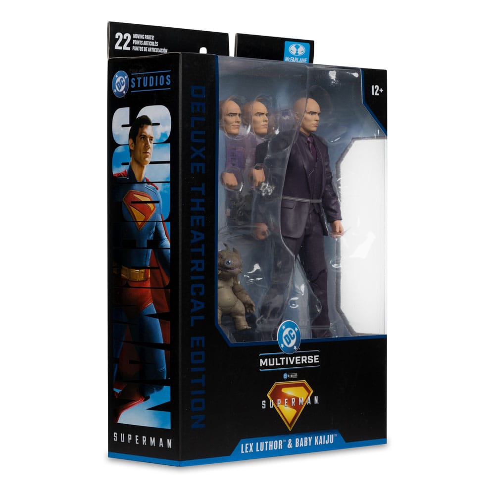 🧪 LAB | SU ORDINAZIONE Superman (2025) DC Multiverse Deluxe Action Figure Lex Luthor with Baby Kaiju (Deluxe Theatrical Edition) 18 cm