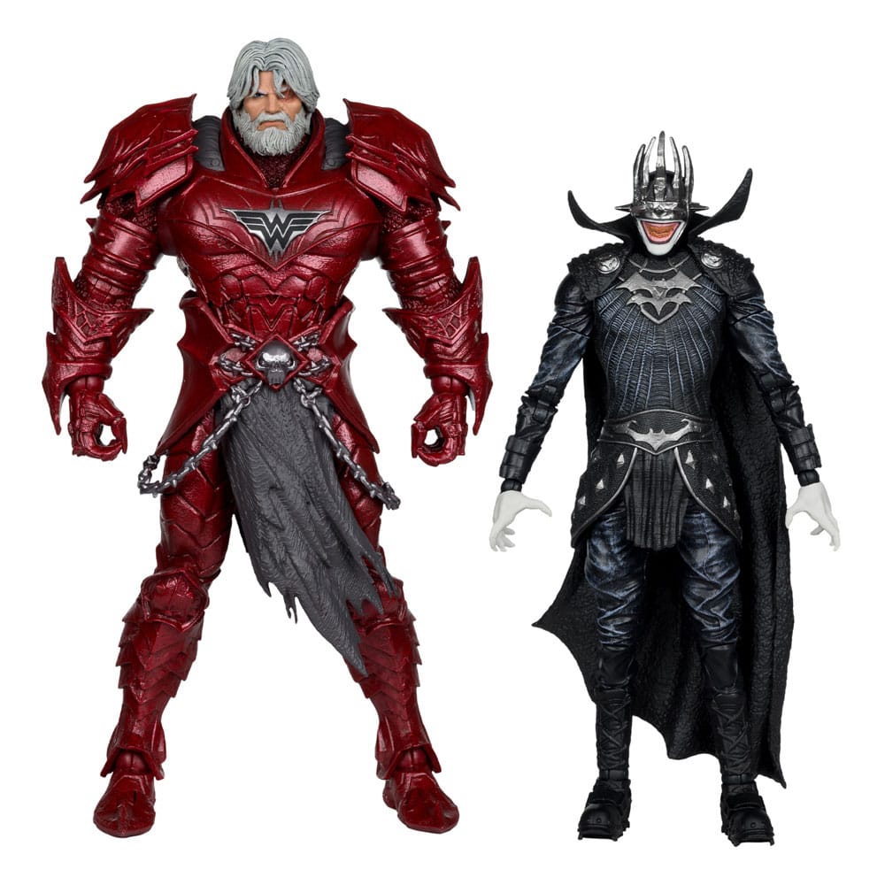 SU ORDINAZIONE DC Multiverse McFarlane Collector Edition Action Figure 2-Pack #04 Batman who laughs (Knight Armor) & Merciless (Dark Multiverse) 18 cm
