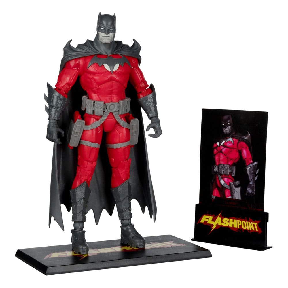 🧪 LAB | SU ORDINAZIONE DC Multiverse Action Figure Batman (Flashpoint) (Black & White Accent Edition) (Gold Label) 18 cm