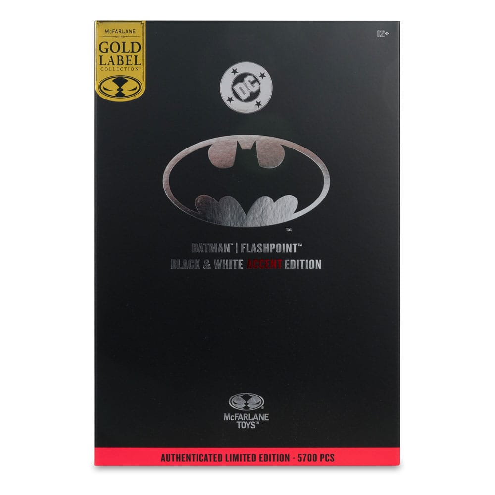 🧪 LAB | SU ORDINAZIONE DC Multiverse Action Figure Batman (Flashpoint) (Black & White Accent Edition) (Gold Label) 18 cm