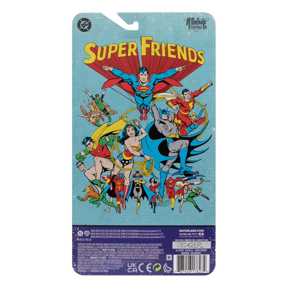🧪 LAB | SU ORDINAZIONE DC Retro Super Friends Action Figure Bizarro Batman 15 cm