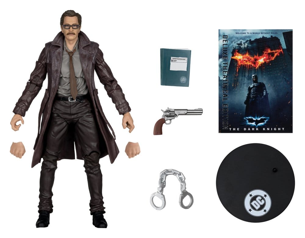 🧪 LAB | SU ORDINAZIONE DC Multiverse Action Figure Commissioner James Gordon (The Dark Knight Trilogy) Deluxe Theatrical Edition 18 cm