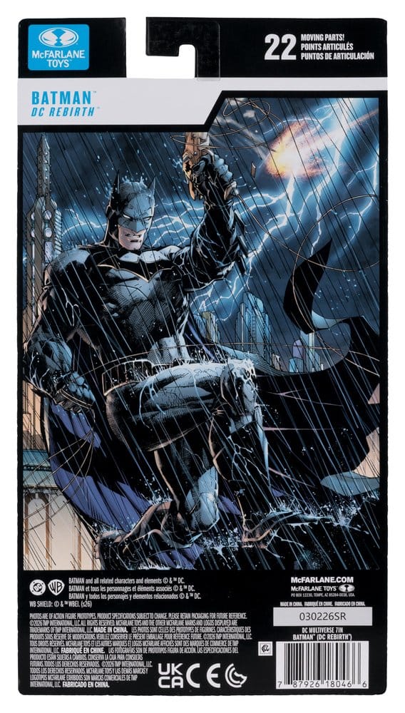 🧪 LAB | SU ORDINAZIONE DC Multiverse Action Figure Batman (DC Rebirth) 18 cm