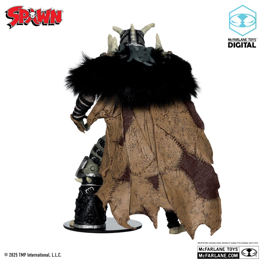 🧪 LAB | SU ORDINAZIONE Spawn Action Figure Bloodaxe with Horse (Spawn: The Dark Ages) (McFarlane Toys 30th Anniversary) (Gold Label) 18 cm