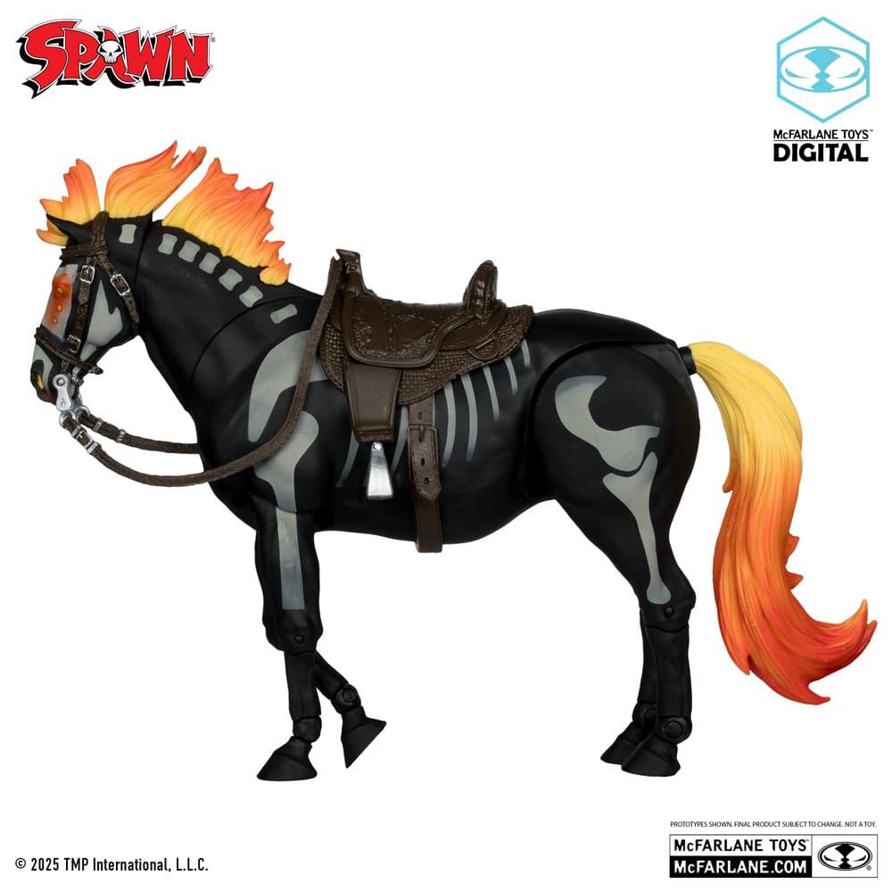 🧪 LAB | SU ORDINAZIONE Spawn Action Figure Bloodaxe with Horse (Spawn: The Dark Ages) (McFarlane Toys 30th Anniversary) (Gold Label) 18 cm