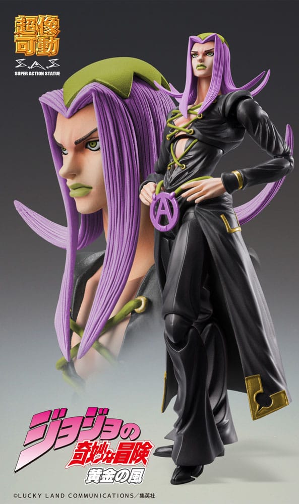 PREORDINE+ 02/2026 JoJo's Bizarre Adventure Part 5 Super Action Action Figure Chozokado Leone Abbacchio Black Ver. 16 cm