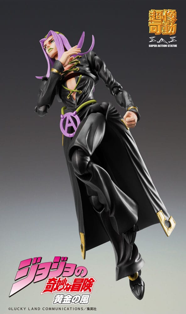 PREORDINE+ 02/2026 JoJo's Bizarre Adventure Part 5 Super Action Action Figure Chozokado Leone Abbacchio Black Ver. 16 cm