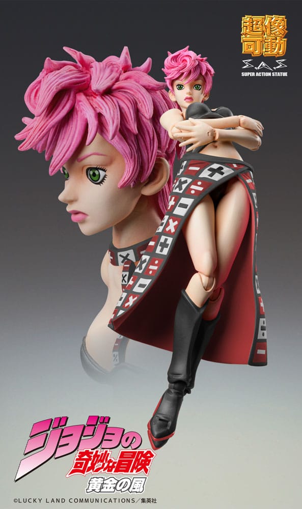 PREORDINE+ 02/2026 JoJo's Bizarre Adventure Part 5 Super Action Action Figure Chozokado Trish Una Black Ver. 15 cm