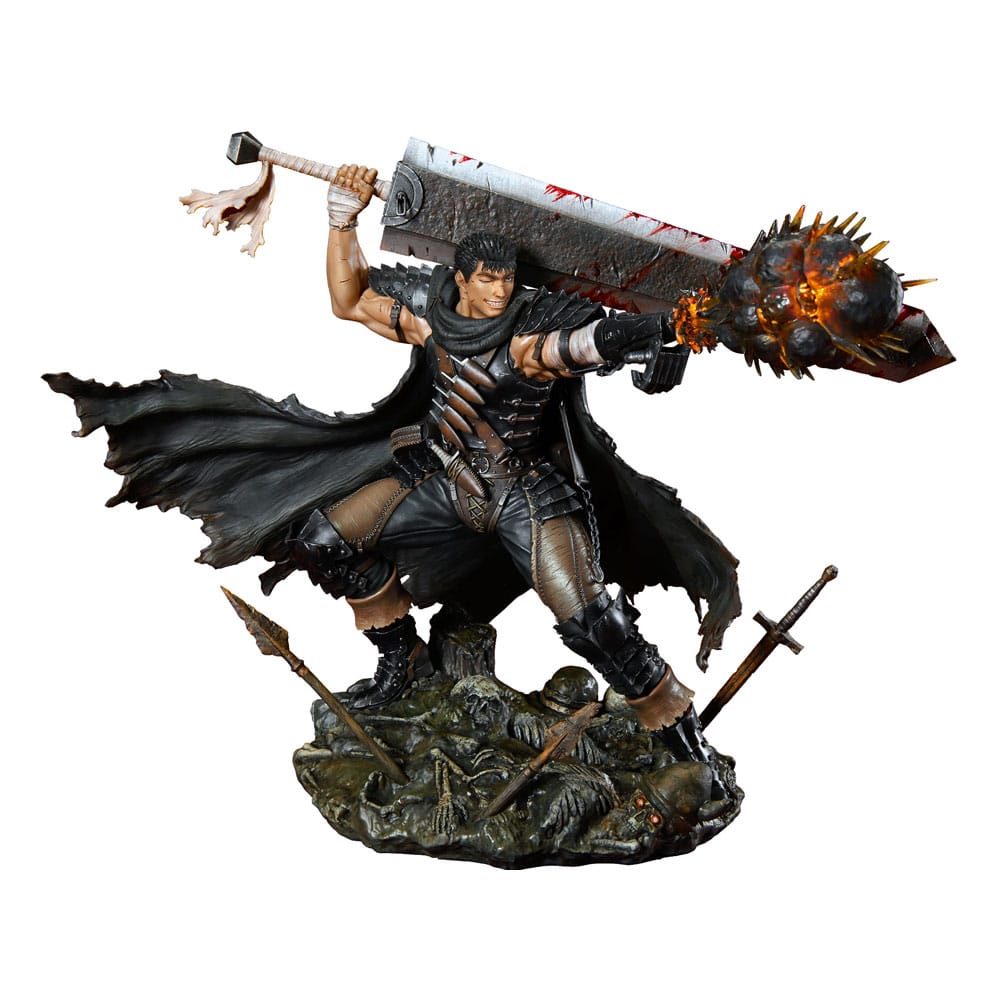 SU ORDINAZIONE Berserk PVC Statue 1/7 Guts Black Swordsman Ver. 26 cm