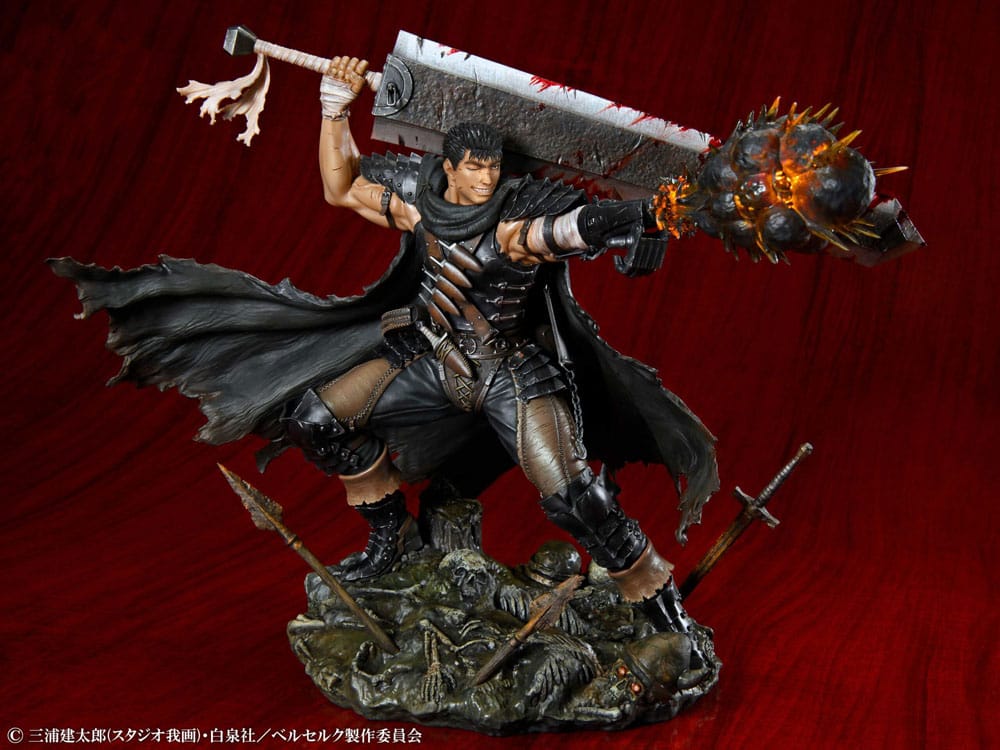 SU ORDINAZIONE Berserk PVC Statue 1/7 Guts Black Swordsman Ver. 26 cm