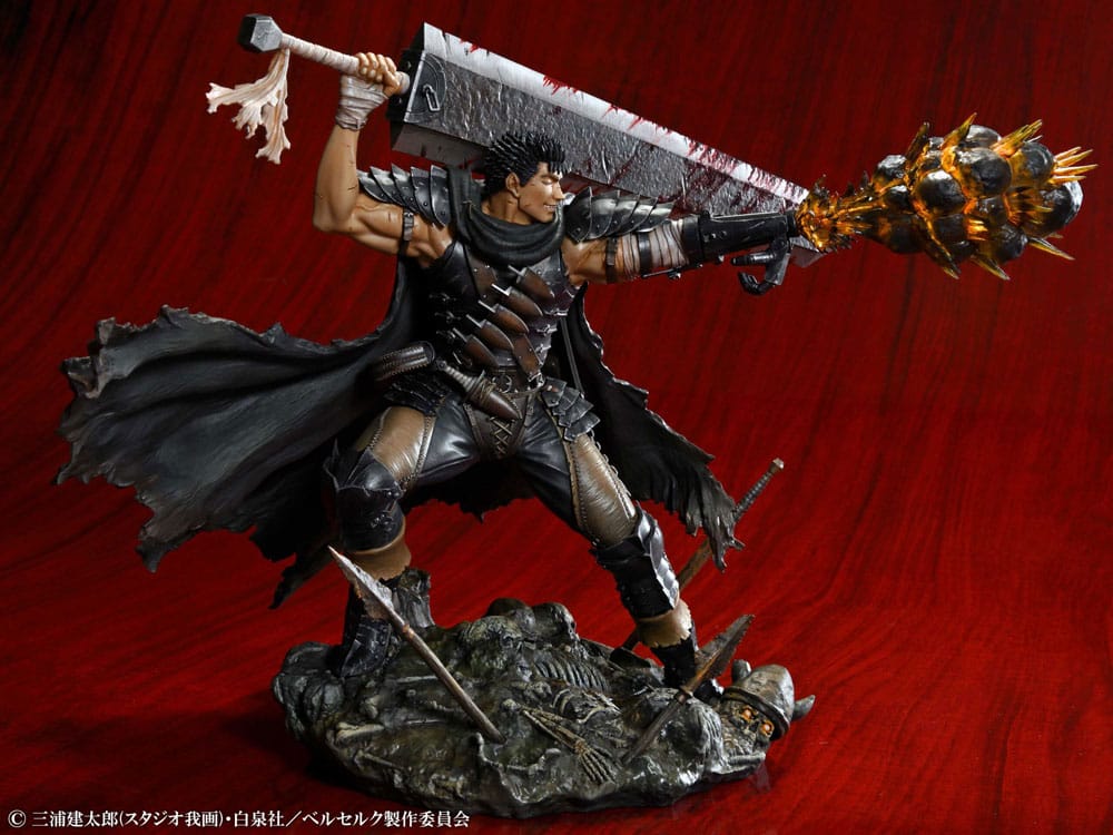 SU ORDINAZIONE Berserk PVC Statue 1/7 Guts Black Swordsman Ver. 26 cm