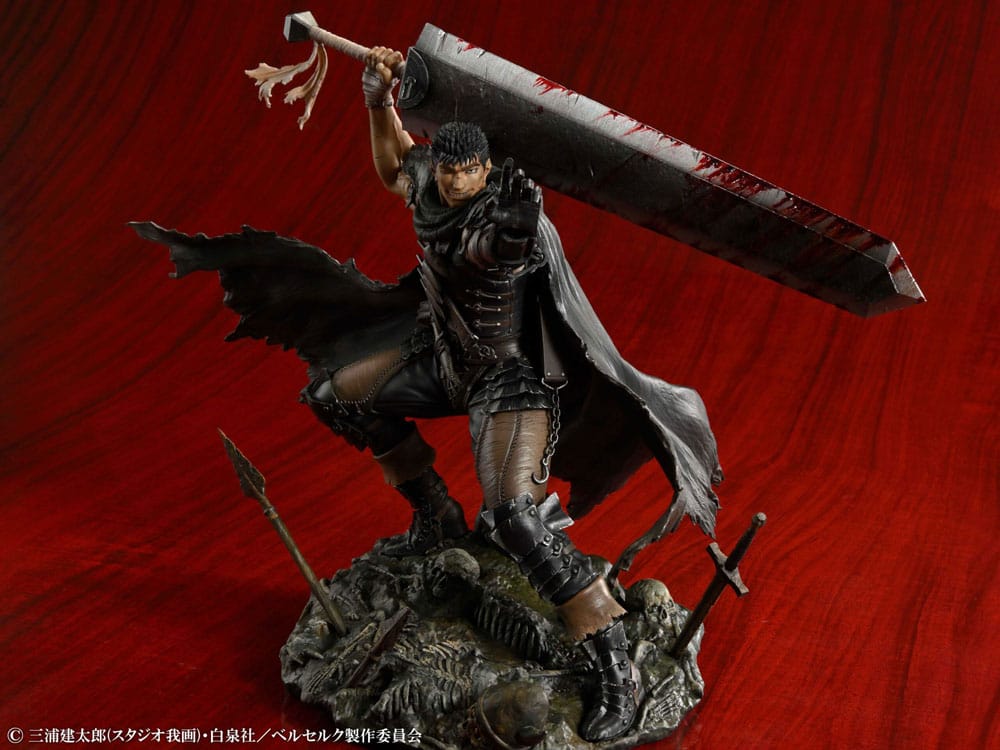 SU ORDINAZIONE Berserk PVC Statue 1/7 Guts Black Swordsman Ver. 26 cm
