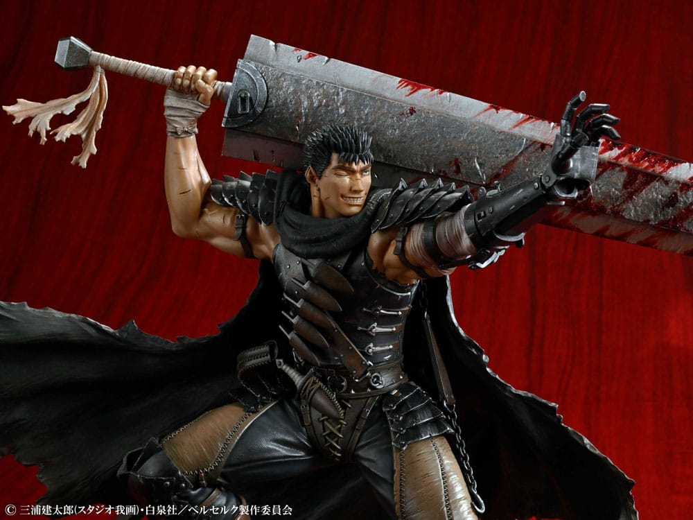 SU ORDINAZIONE Berserk PVC Statue 1/7 Guts Black Swordsman Ver. 26 cm