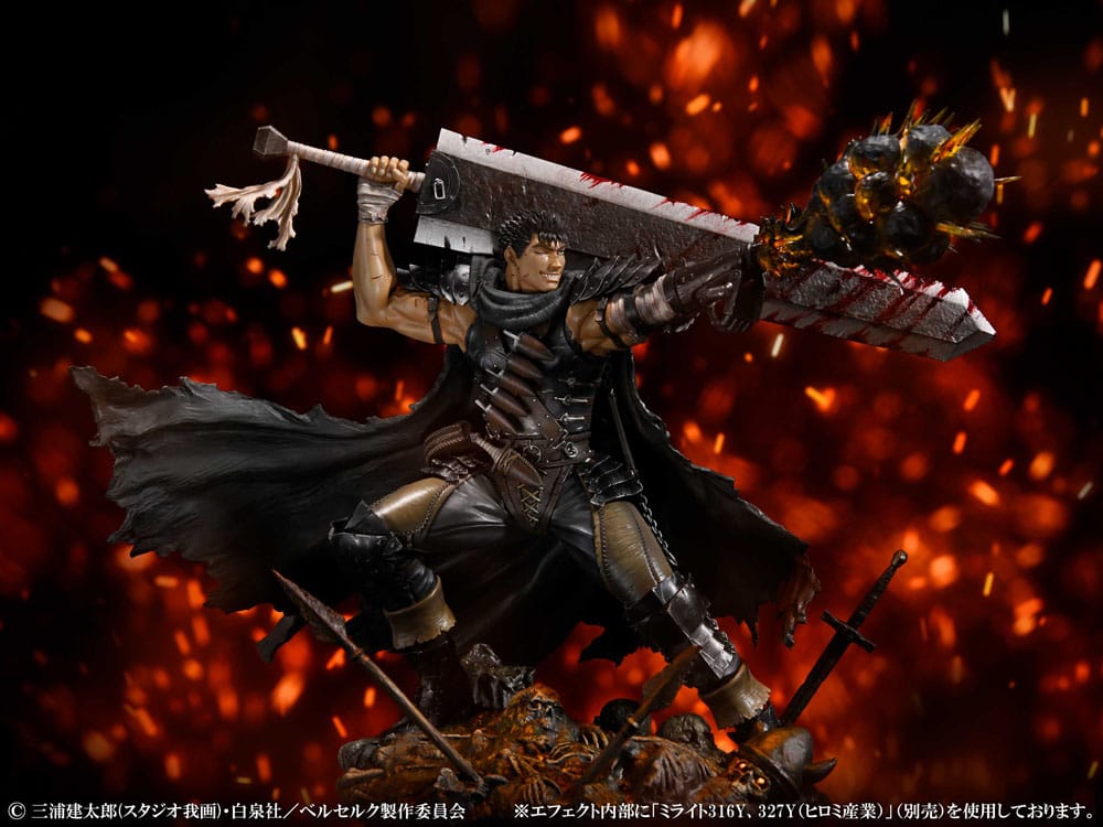 SU ORDINAZIONE Berserk PVC Statue 1/7 Guts Black Swordsman Ver. 26 cm