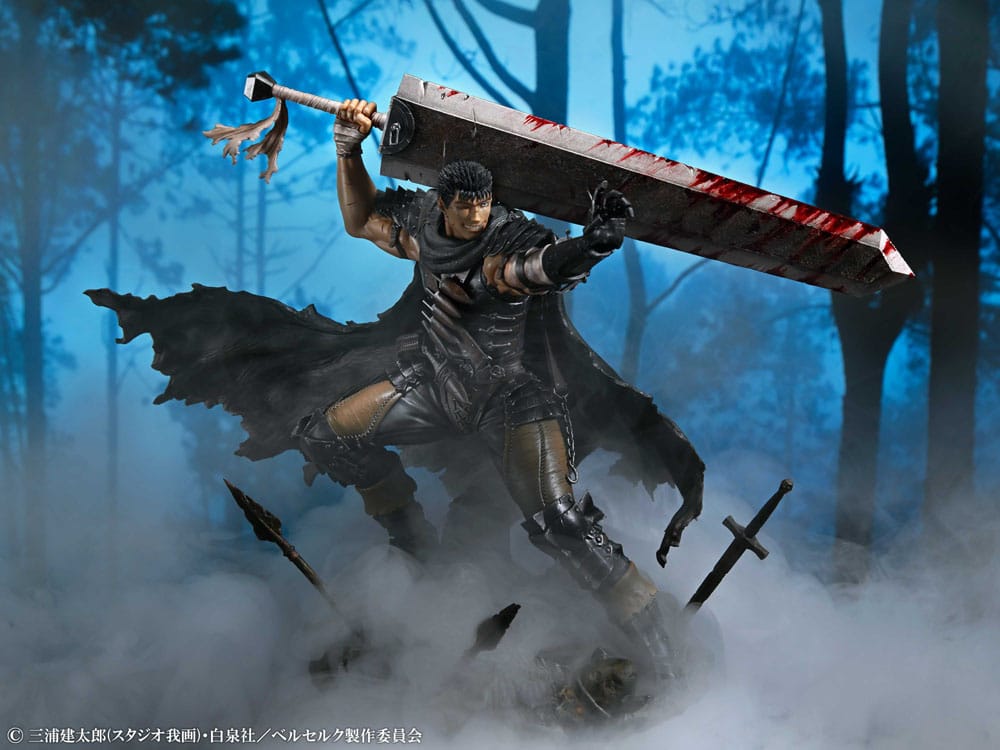 SU ORDINAZIONE Berserk PVC Statue 1/7 Guts Black Swordsman Ver. 26 cm
