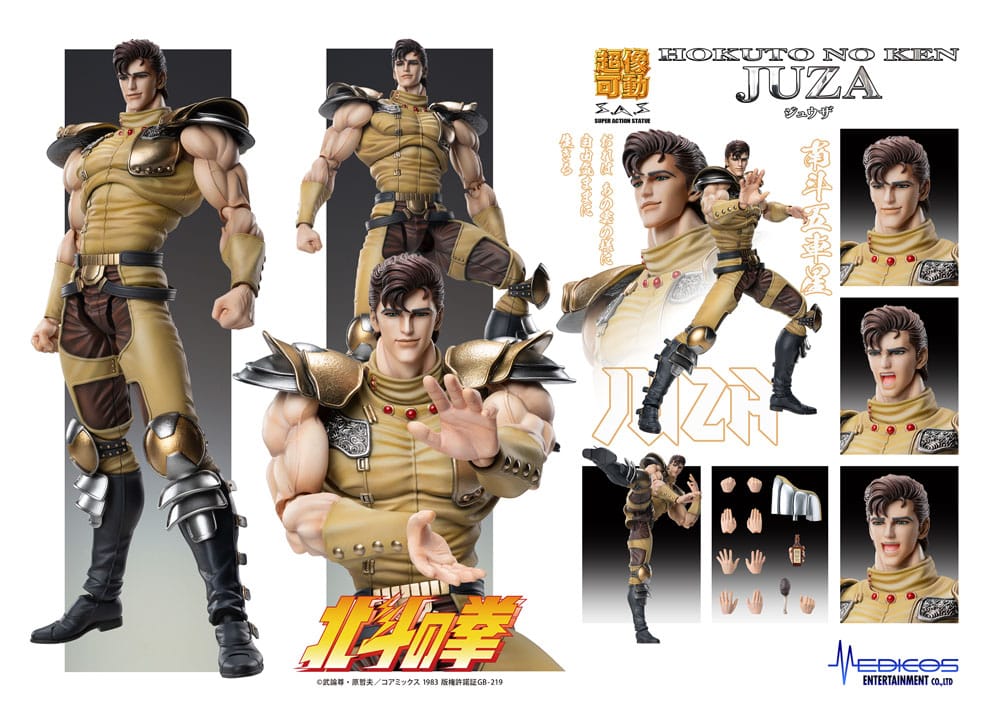 SU ORDINAZIONE Fist of the North Star Action Figure Chozokado Juza 18 cm