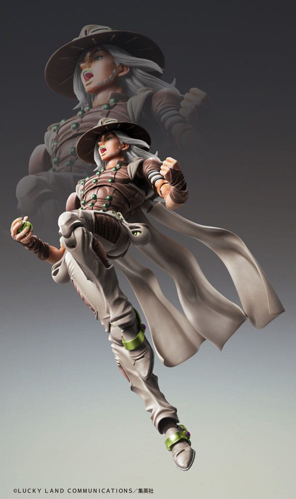 PREORDINE+ 01/2026 JoJo's Bizarre Adventure Part7 Steel Ball Run Super Action Action Figure Chozokado Gyro Zeppeli Third 16 cm
