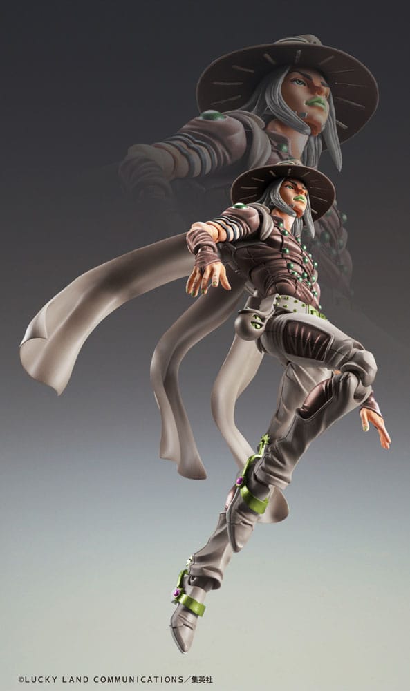 PREORDINE+ 01/2026 JoJo's Bizarre Adventure Part7 Steel Ball Run Super Action Action Figure Chozokado Gyro Zeppeli Third 16 cm