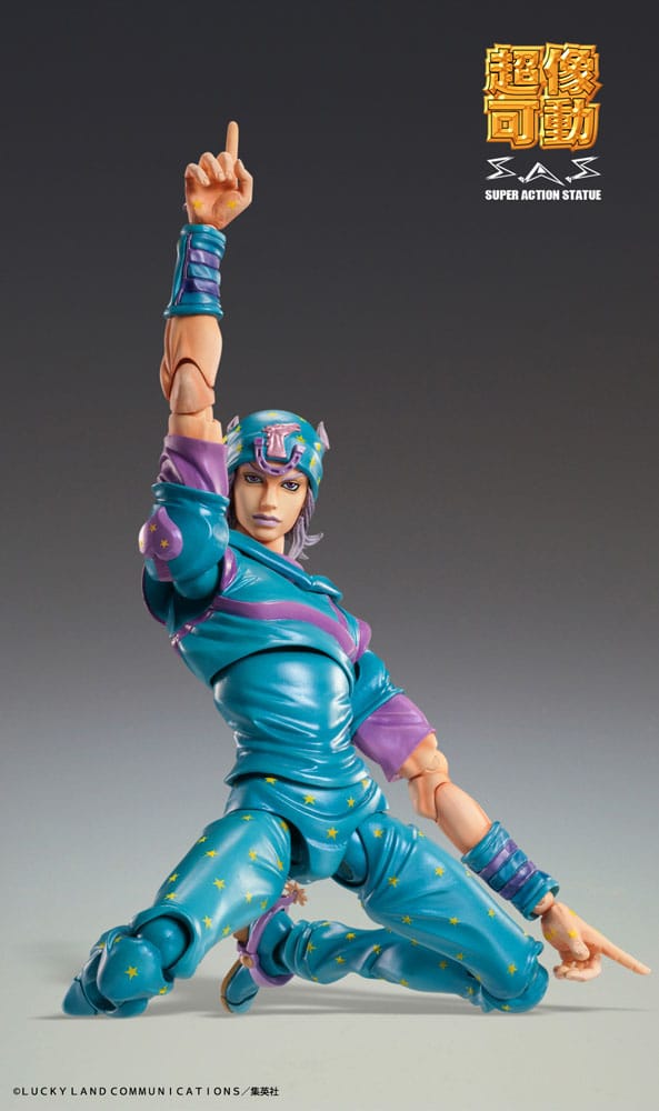 PREORDINE+ 12/2025 JoJo's Bizarre Adventure Part7 Steel Ball Run Super Action Action Figure Chozokado Johnny Joestar Second 15 cm
