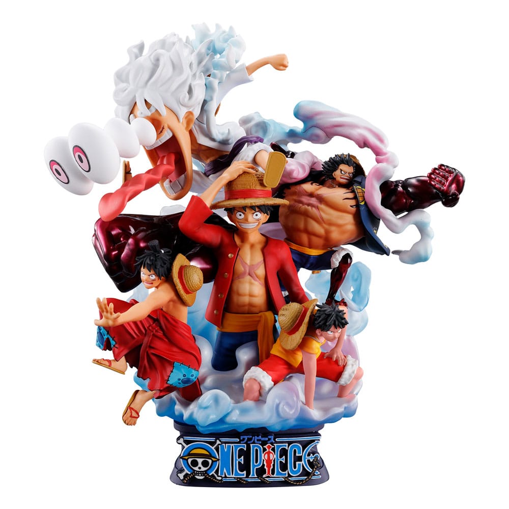 PREORDINE ESAURITO One Piece Petitrama DX PVC Mini Statue Logbox Re Birth Luffy Special Vol. 02 15 cm