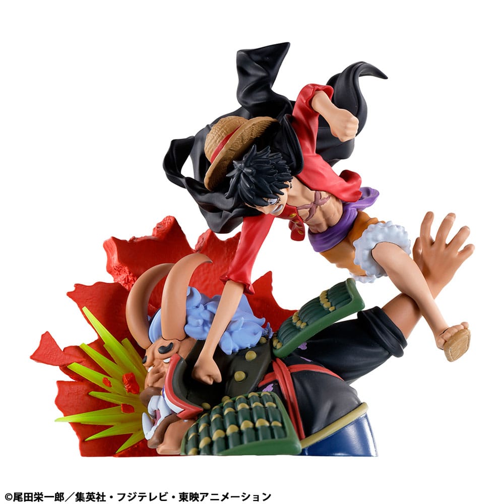 SU ORDINAZIONE One Piece Petitrama PVC Mini Statue Logbox Re Birth Wano Kuni Vol. 1 Set 9 cm