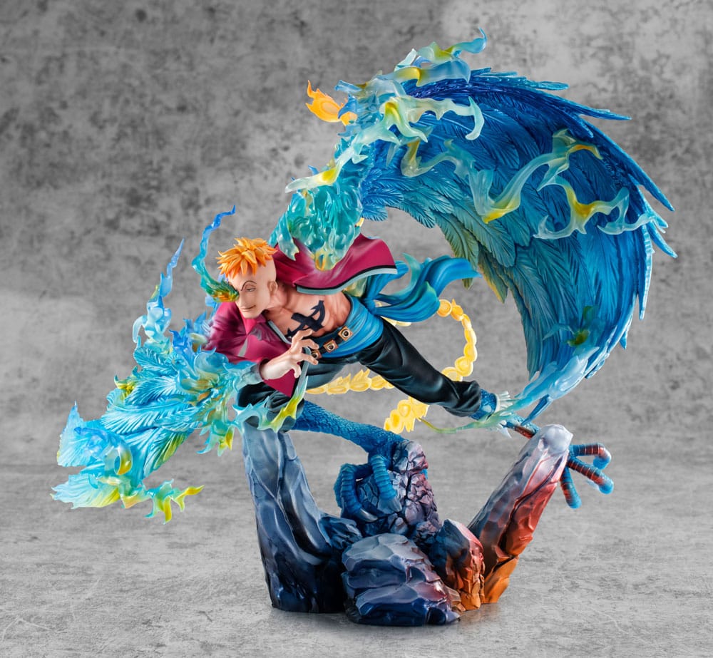 SU ORDINAZIONE One Piece P.O.P MAS Maximum PVC Statue Marco the Phoenix Leader of 1st group of Whitebeard Pirates 32 cm