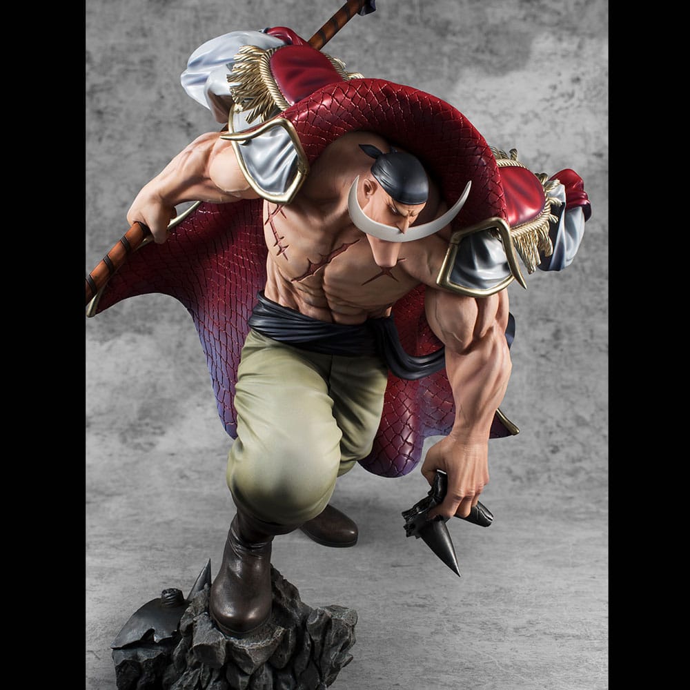 SU ORDINAZIONE One Piece P.O.P NEO-Maximum PVC Statue White Beard Edward Newgate Super Limited Reprint Ver. 30 cm