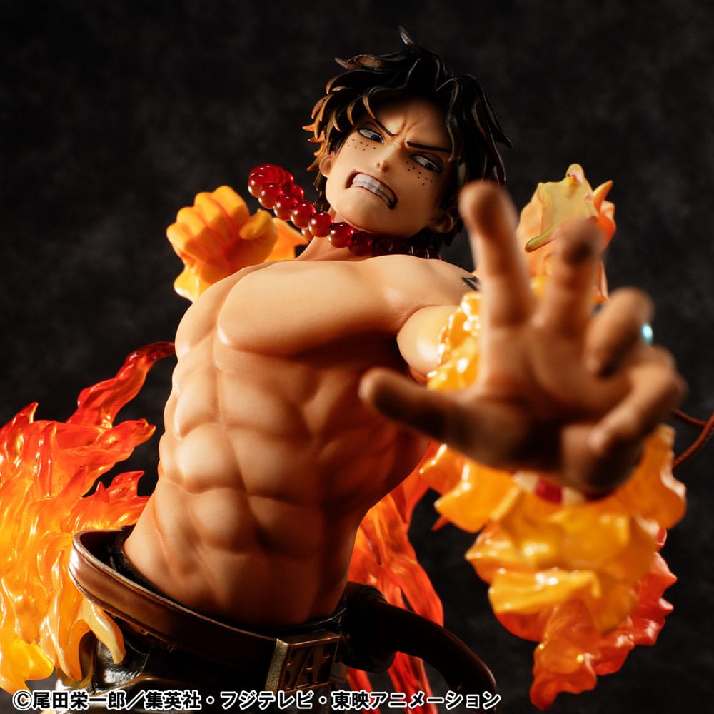 PREORDINE+ CHIUSO 03/2026 (NON CANCELLABILE) One Piece P.O.P NEO-Maximum PVC Statue Portgas D. Ace 15th Anniversary Super Limited Reprint Ver. 23 cm