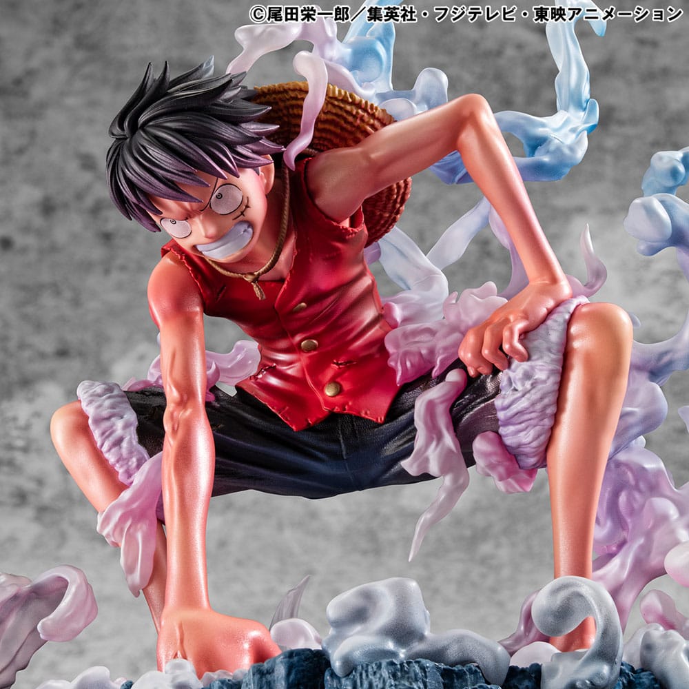 SU ORDINAZIONE One Piece P.O.P PVC Statue Monkey D. Luffy Gear 2 Limited Edition 19 cm