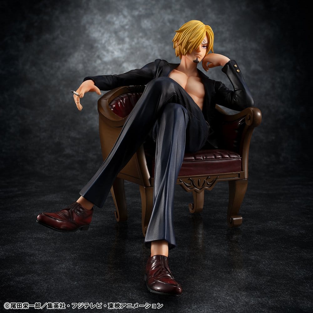 PREORDINE+ 02/2027 One Piece Portrait.Of.Pirates "S.O.C" PVC Figure Sanji Ver.R 14 cm