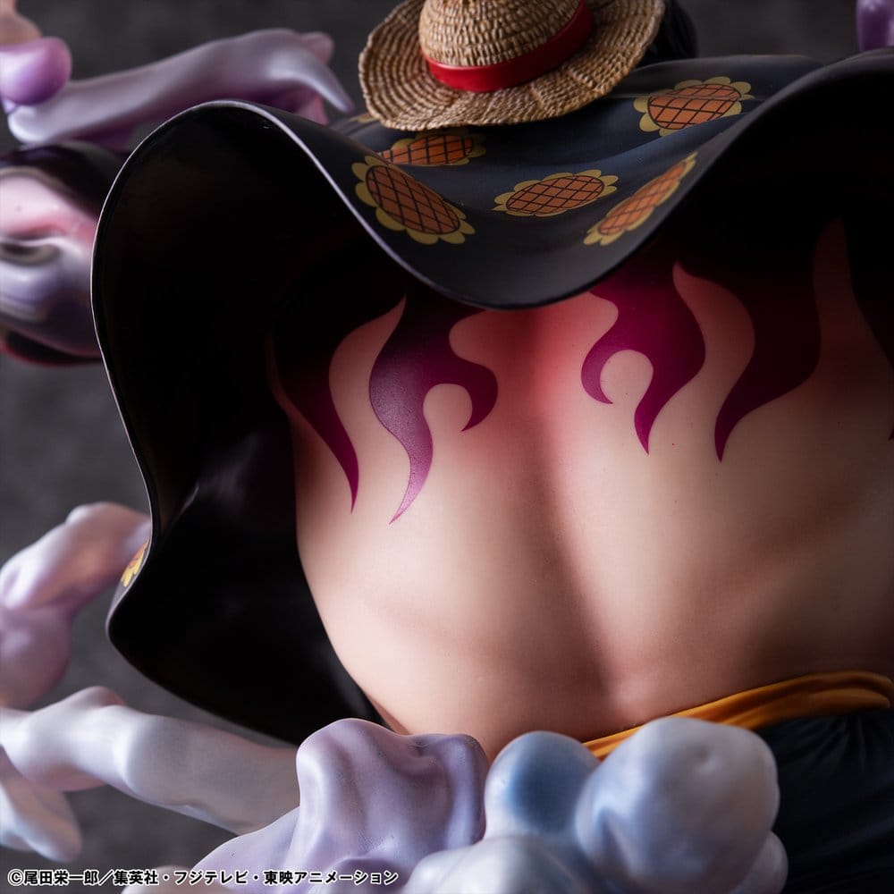 PREORDINE+ 06/2027 One Piece Portrait.Of.Pirates SA-Maximum PVC Figure Monkey D. Luffy Gear 4 Bounce-Man 10th Limited Ver. 30 cm
