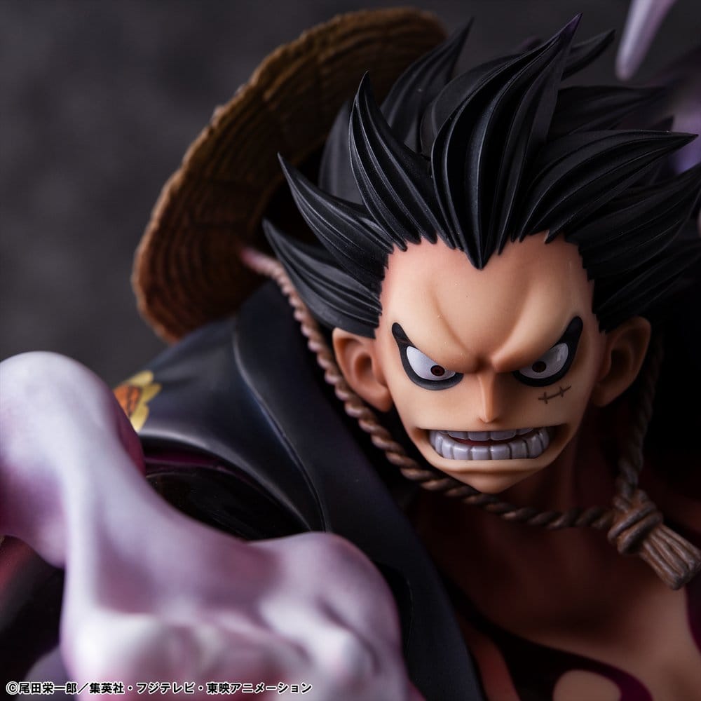 PREORDINE+ 06/2027 One Piece Portrait.Of.Pirates SA-Maximum PVC Figure Monkey D. Luffy Gear 4 Bounce-Man 10th Limited Ver. 30 cm