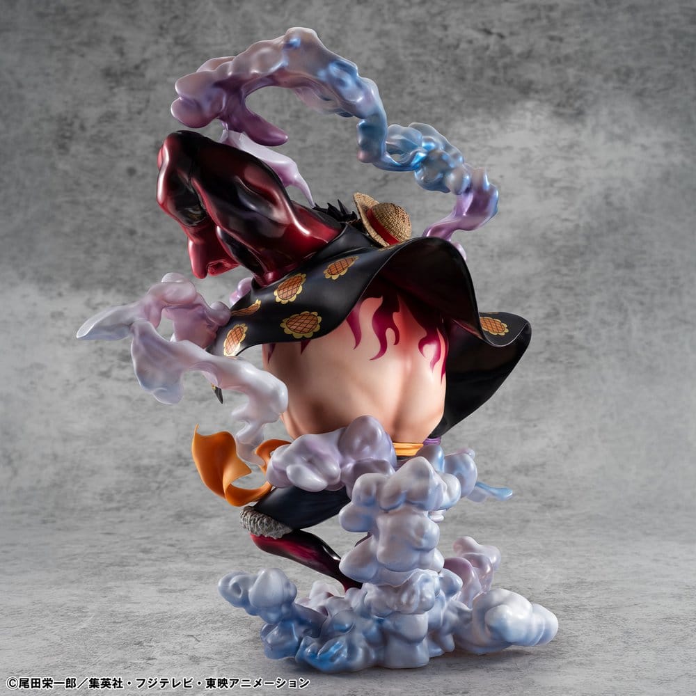 PREORDINE+ 06/2027 One Piece Portrait.Of.Pirates SA-Maximum PVC Figure Monkey D. Luffy Gear 4 Bounce-Man 10th Limited Ver. 30 cm