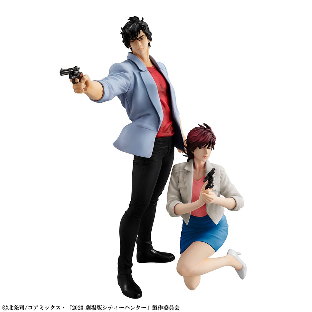 PREORDINE ESAURITO City Hunter Private Eyes G.E.M. Series PVC Statues Saeba Ryo & Makimura Kaori 17 - 25 cm