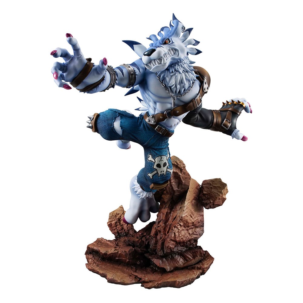 PREORDINE ESAURITO Digimon Adventure G.E.M. Series PVC Statue Were Garurumon 25 cm