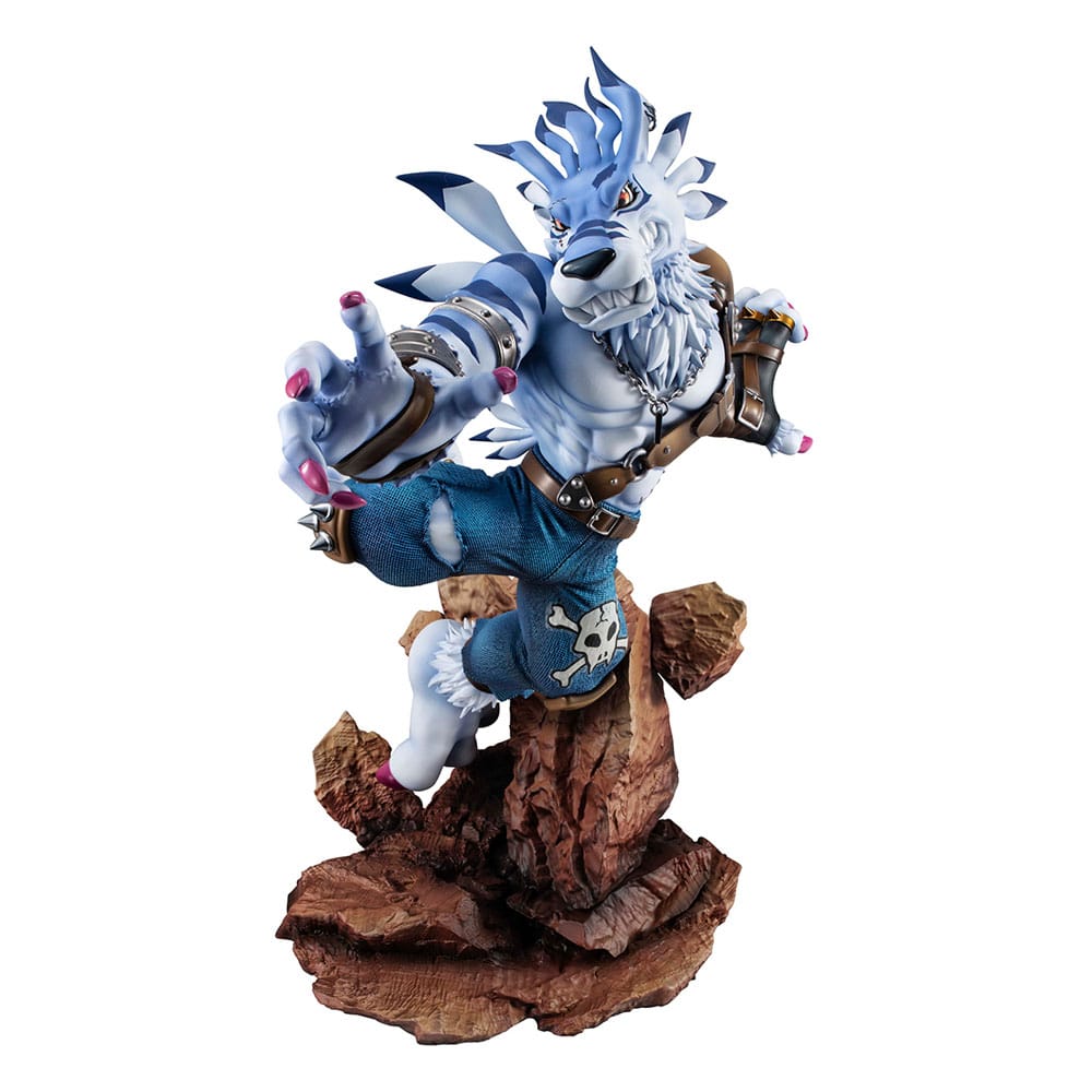 PREORDINE ESAURITO Digimon Adventure G.E.M. Series PVC Statue Were Garurumon 25 cm