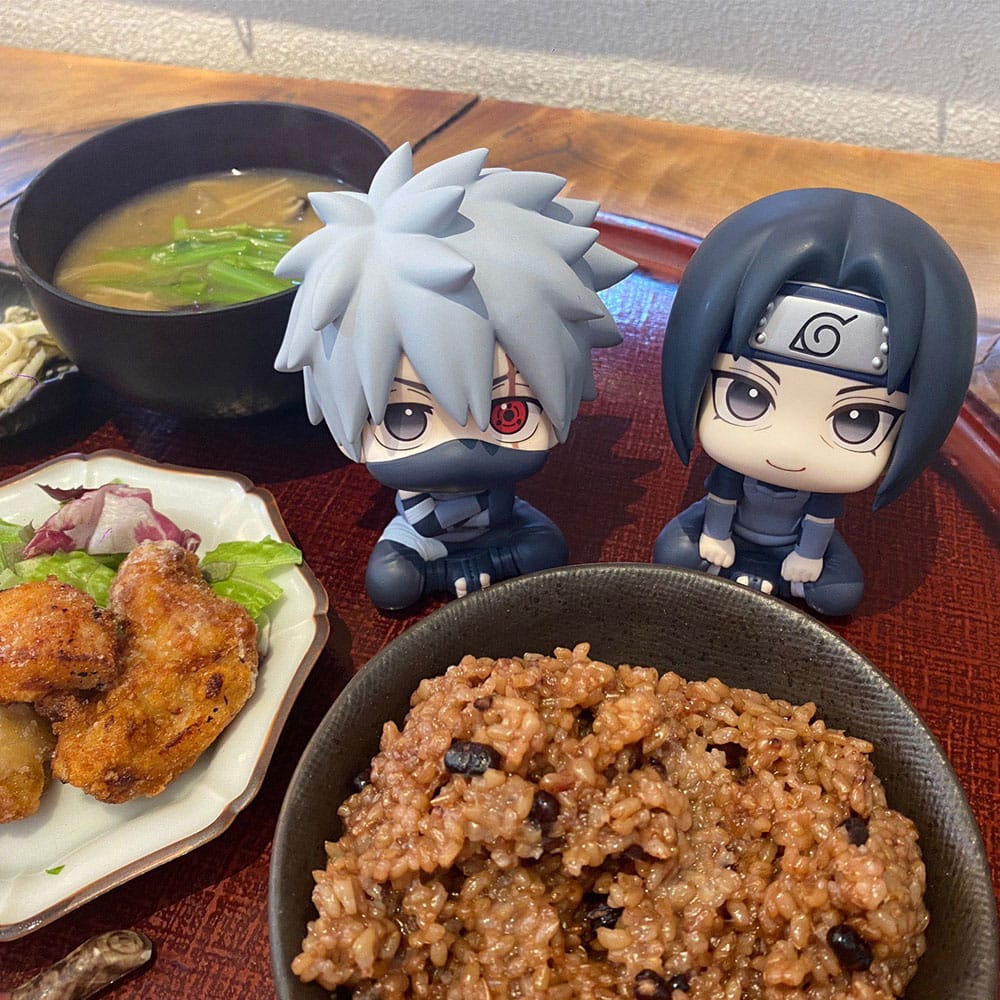 PREORDINE ESAURITO Naruto Shippuden Look Up Figure Kakashi Hatake Anbu Ver. & Itachi Uchiha Anbu Ver. 11 cm (with gift)