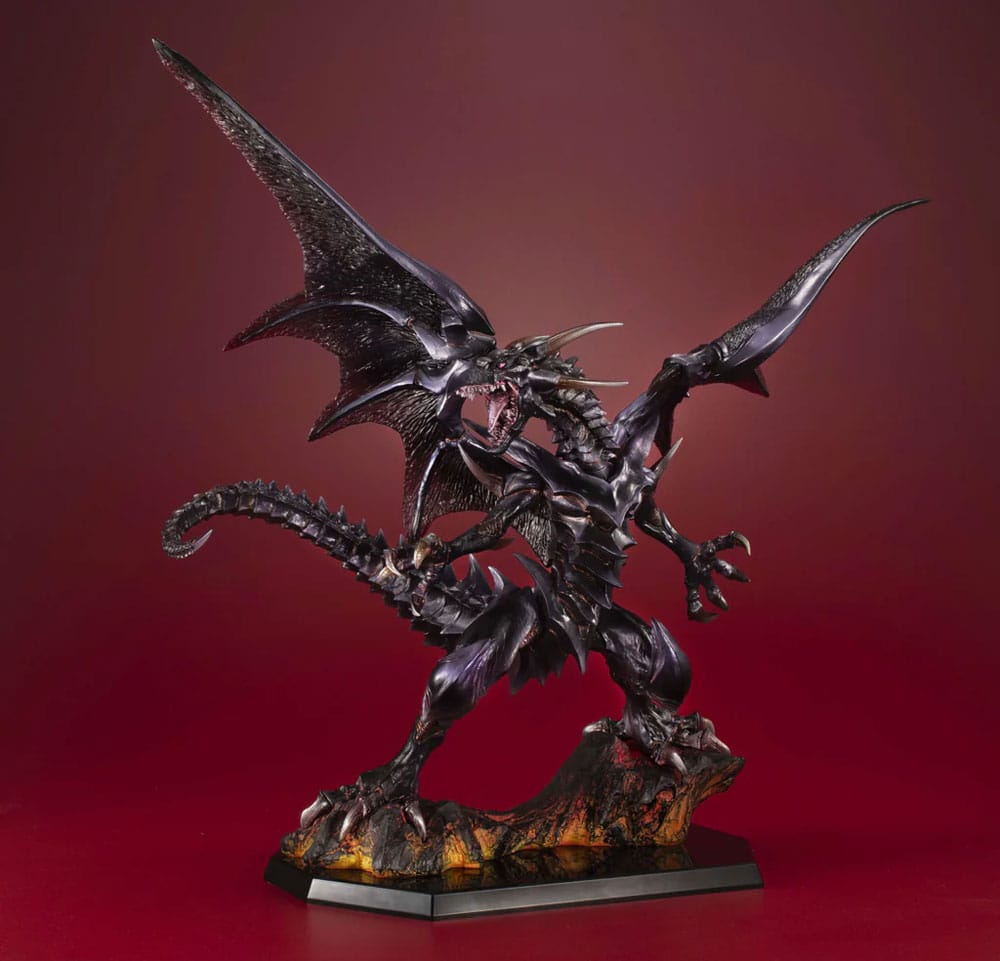SU ORDINAZIONE Yu-Gi-Oh! Duel Monsters Art Works Monsters PVC Statue Red-eyes Black Dragon Holographic Edition 32 cm *PREZZO SPECIALE*