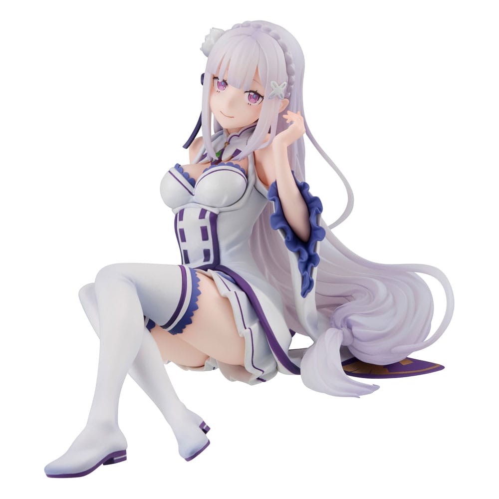 PREORDER+ CLOSED 06/2026 Re:ZERO Starting Life in Another World Melty Princess PVC Statue Emilia Palm Size 9 cm