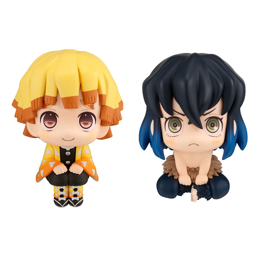 AUF BESTELLUNG Demon Slayer: Kimetsu no Yaiba Look Up PVC-Statue Zenitsu Agatsuma Smile Ver. & Inosuke Hashibira Bossy Ver. 11 cm (mit Geschenk) *SONDERPREIS*