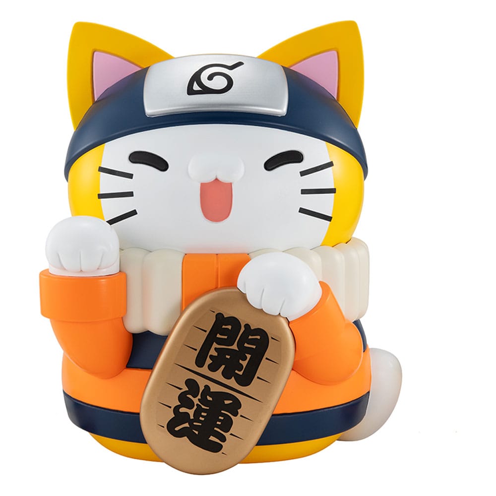 PREORDINE CHIUSO 12/2025 Naruto Shippuden Mega Cat Project Nyanto! The Big Nyaruto Series Trading Figure Nyaruto Fortune Cats Giant Ver. 34 cm (PREORDINE NON CANCELLABILE)