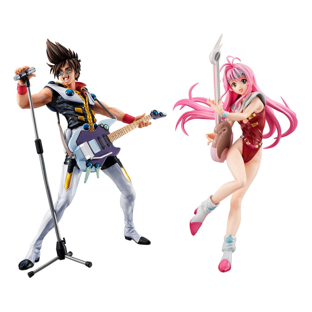 SU ORDINAZIONE Macross 7 PVC Statue Fire Bomber Live Stage 23 cm *PREZZO SPECIALE*