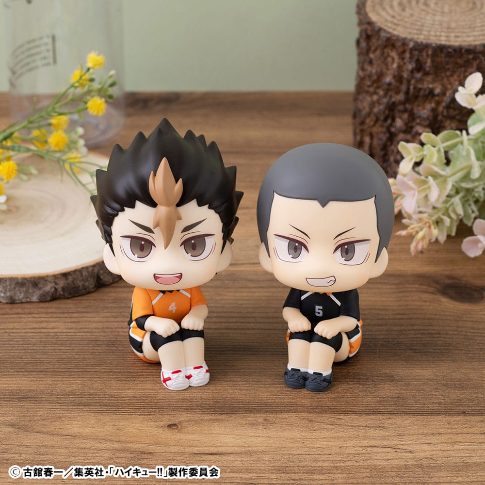 Auf Bestellung gefertigte Haikyu!! Look Up PVC-Statuen Yu Nishinoya & Ryunosuke Tanaka Uniform Ver. 11 cm (mit Geschenk)