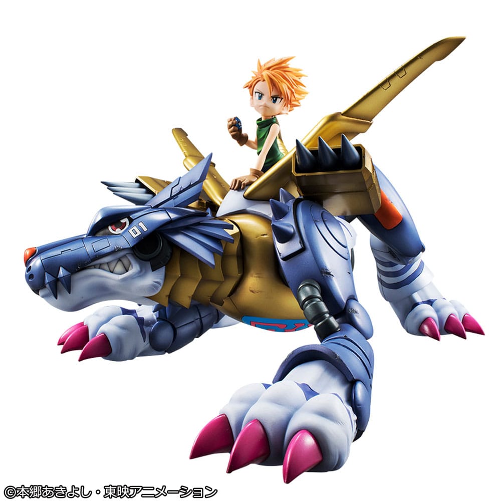 PREORDINE+ 04/2026 (NON CANCELLABILE) Digimon Adventure Precious G.E.M. Series PVC Statue Metal Garurumon & Ishida Yamato 30 cm