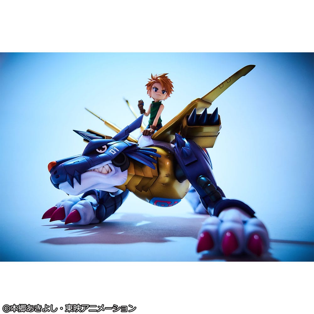 PREORDINE+ 04/2026 (NON CANCELLABILE) Digimon Adventure Precious G.E.M. Series PVC Statue Metal Garurumon & Ishida Yamato 30 cm