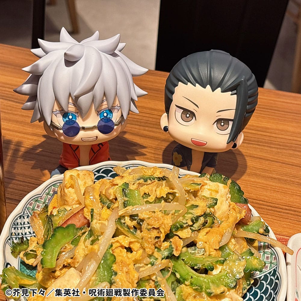 PREORDINE 02/2026 Jujutsu Kaisen Look Up PVC Statue Satoru Gojo & Suguru Geto Okinawa Ver. Set (with gift) 11 cm (PREORDINE NON CANCELLABILE)