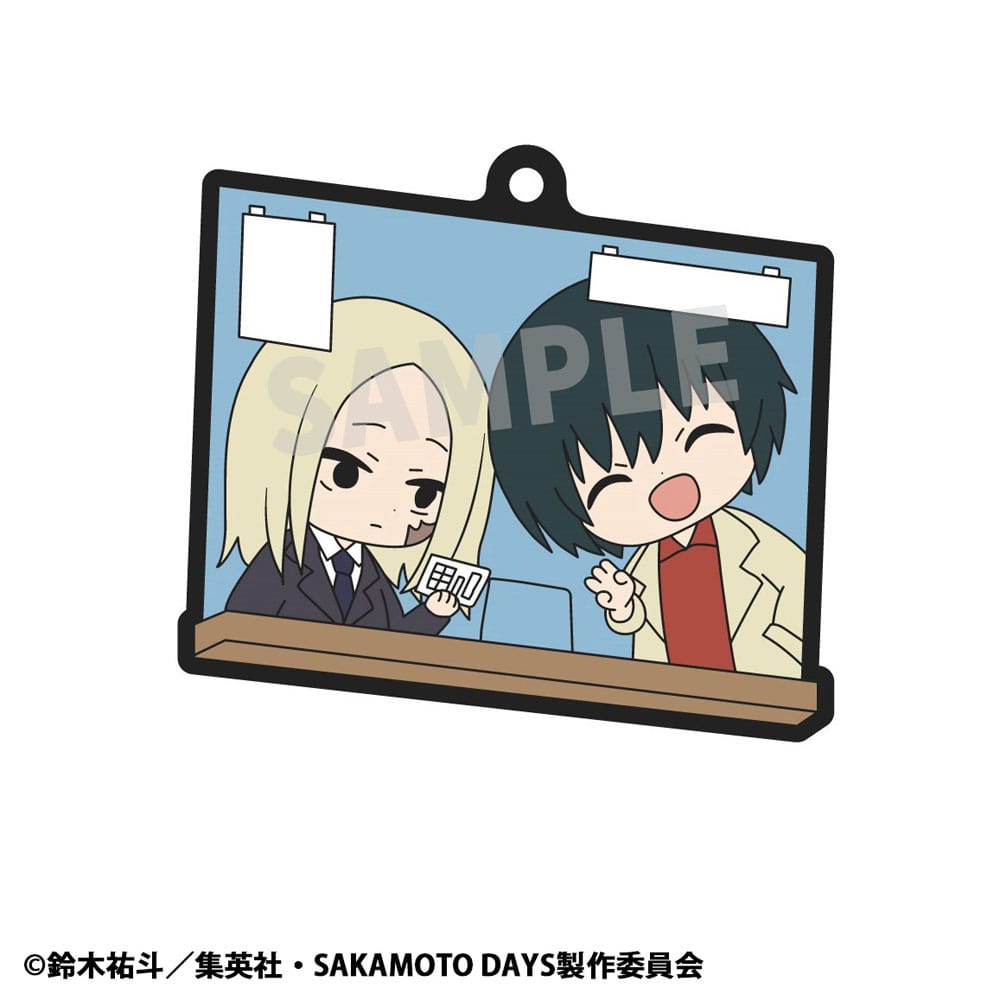SU ORDINAZIONE Sakamoto Days Rubber Mascot Buddycolle Rubber Charms Vol. 2 7 cm Assortment (6)